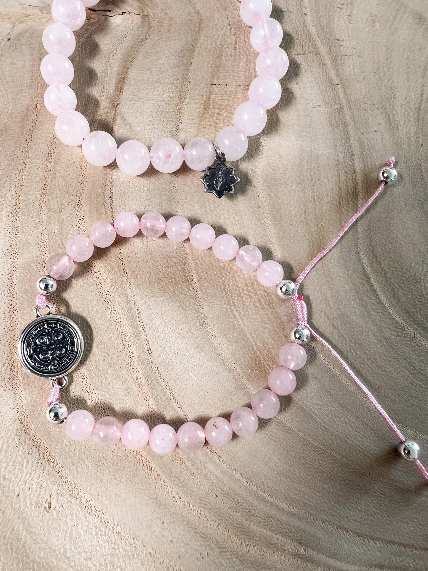 St. Benedict and Miraculous Medal Bracelet Set